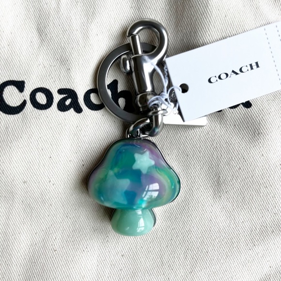 NWT Coach Coachtopia Mushroom Bag Charm - Picture 3 of 3